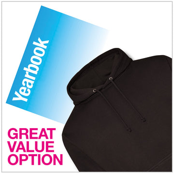 Adults Original Hoodie (W72) & A4 Hardback Yearbook Combo